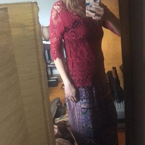 Beautiful crochet coverup / overlay size S/M